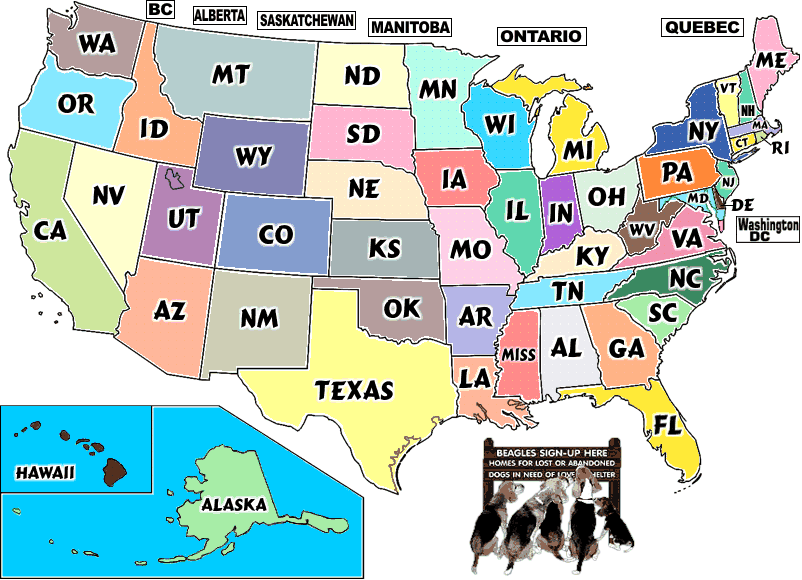 Beagle Rescue Map